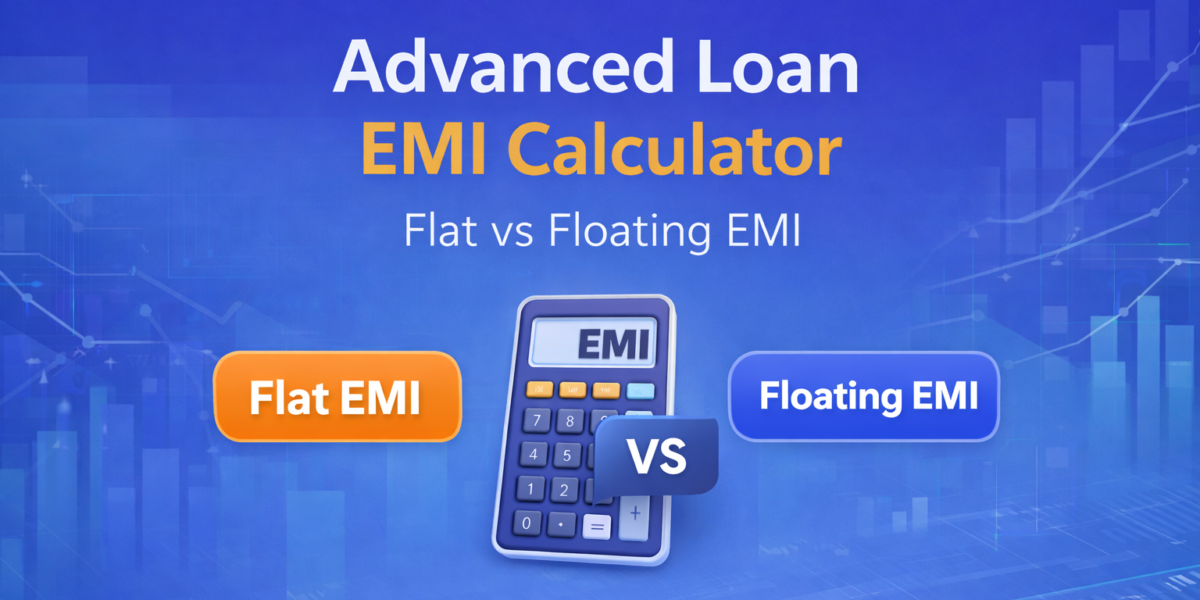 Loan EMI Calculator with Amortization Schedule – Flat vs Floating EMI Detailed Guide
