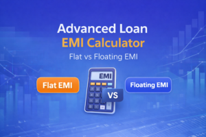 Loan EMI Calculator with Amortization Schedule – Flat vs Floating EMI Detailed Guide